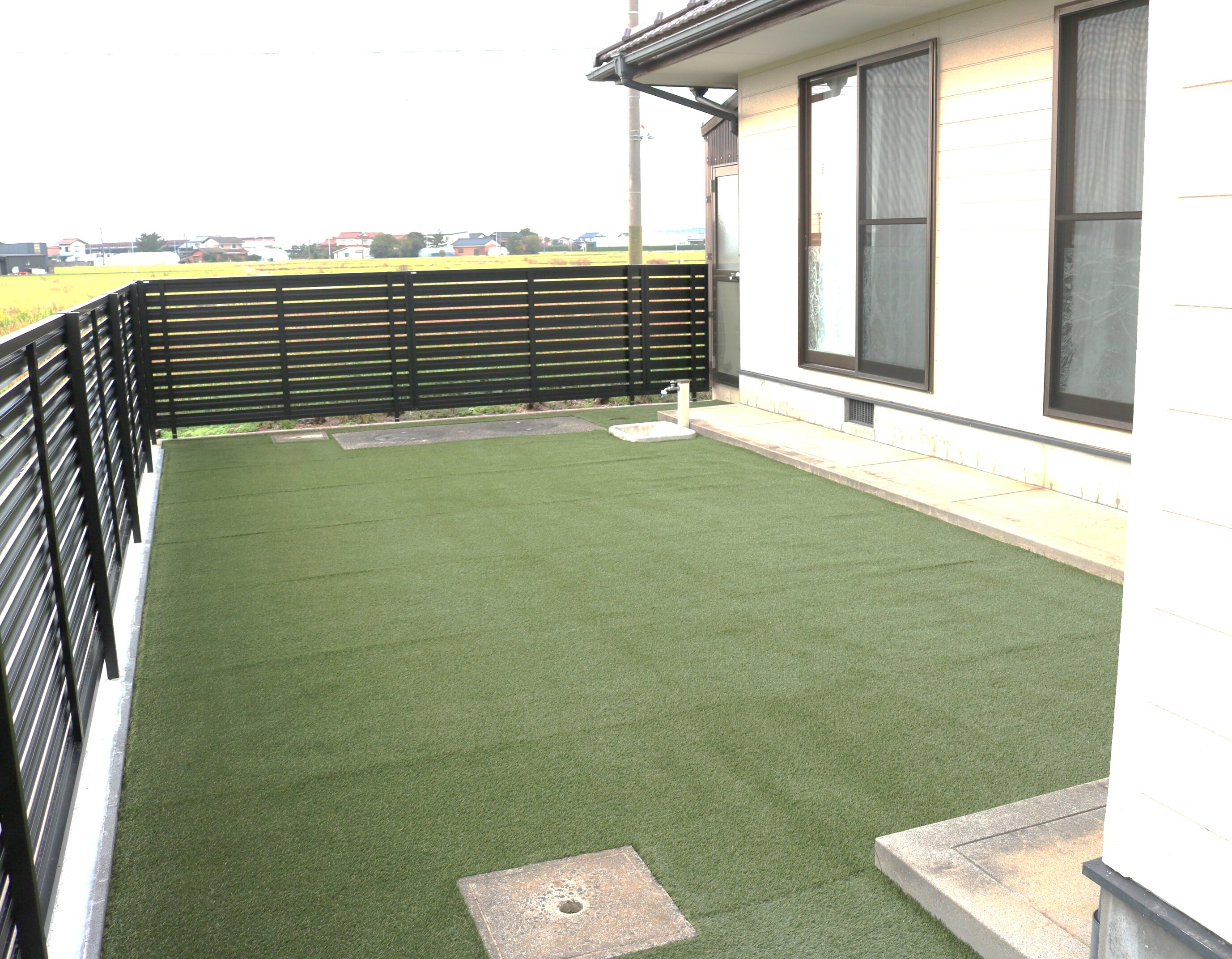 大田市 外構リフォーム 安全で使いやすくなったアプローチと庭