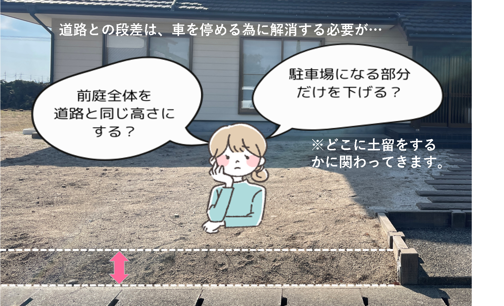 大田市 外構リフォーム 段差があり通行しにくいアプローチ