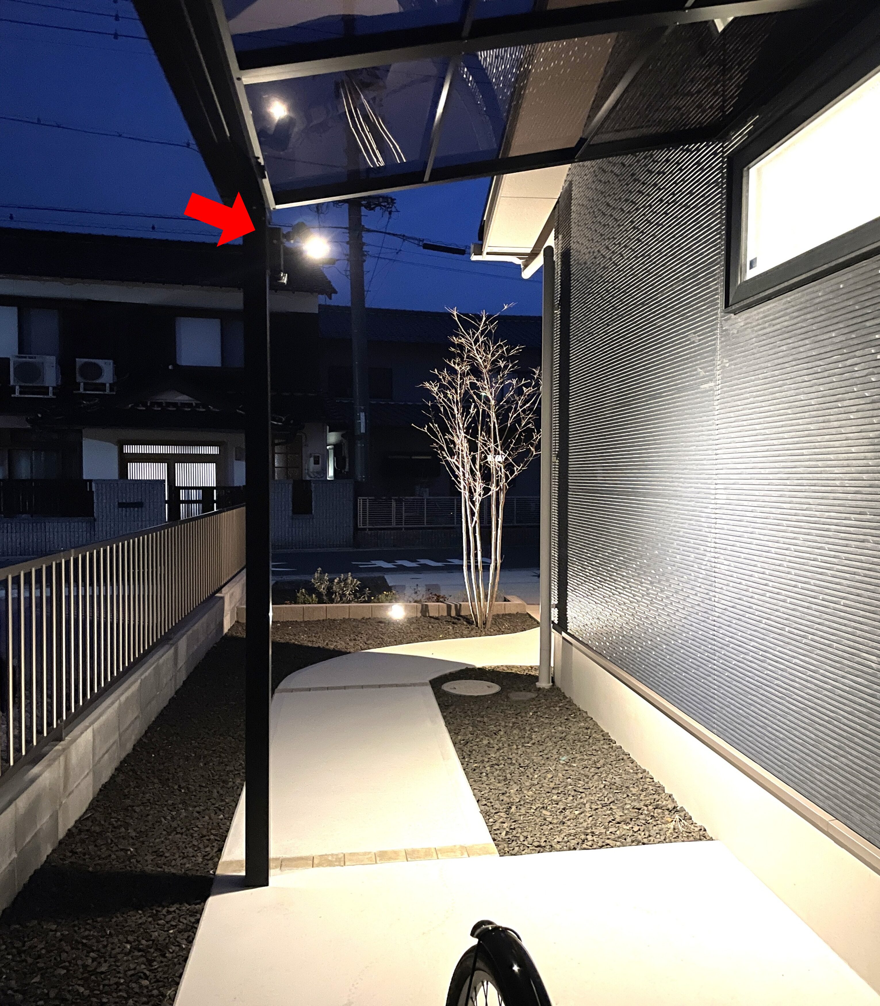 大田市 自転車置き場設置工事 屋根付きサイクルポート