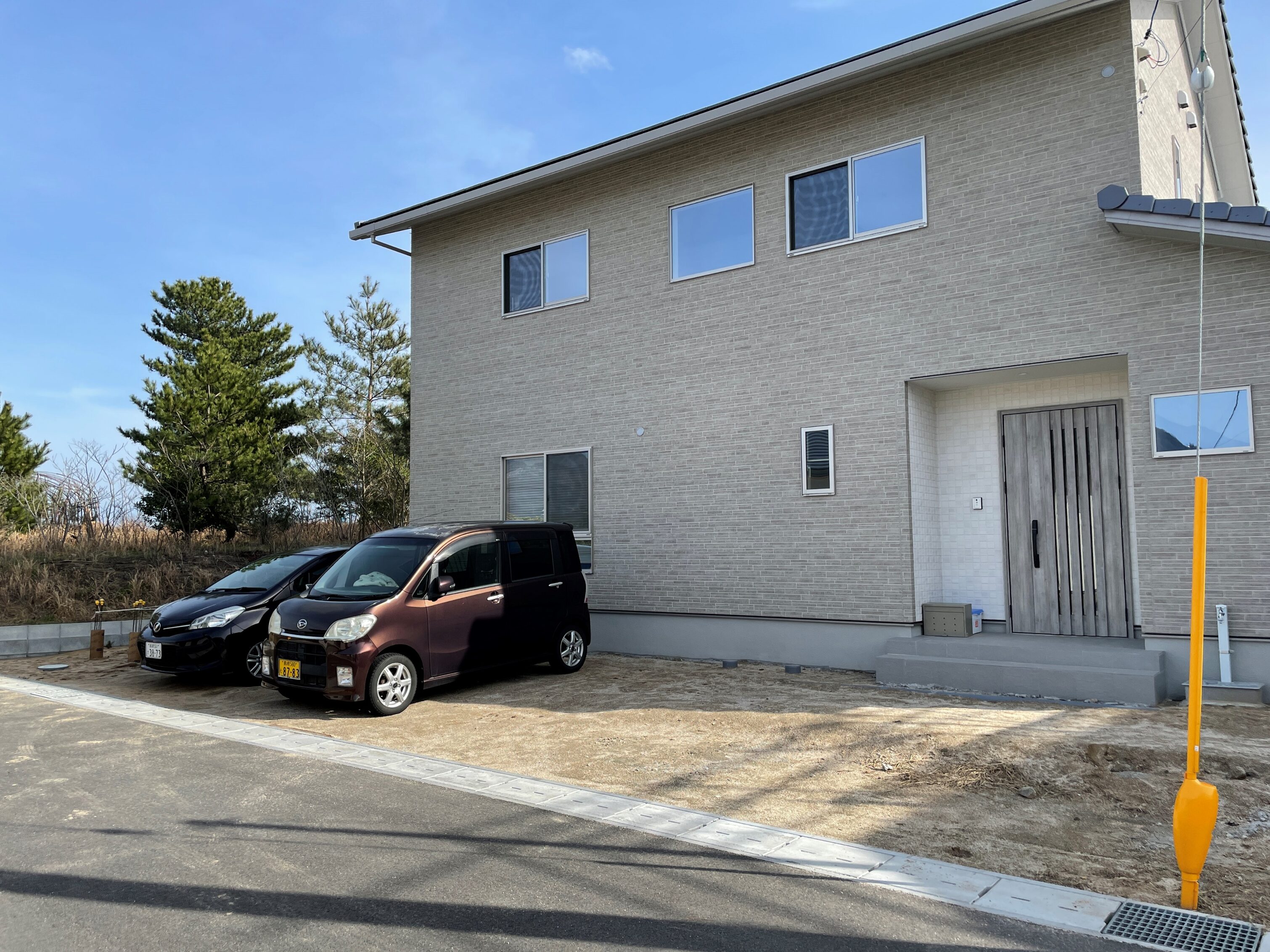 大田市 外構リフォーム 駐車場拡張後の全景
