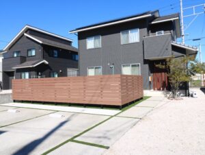 大田市 外構工事 駐車場拡張後の施工事例