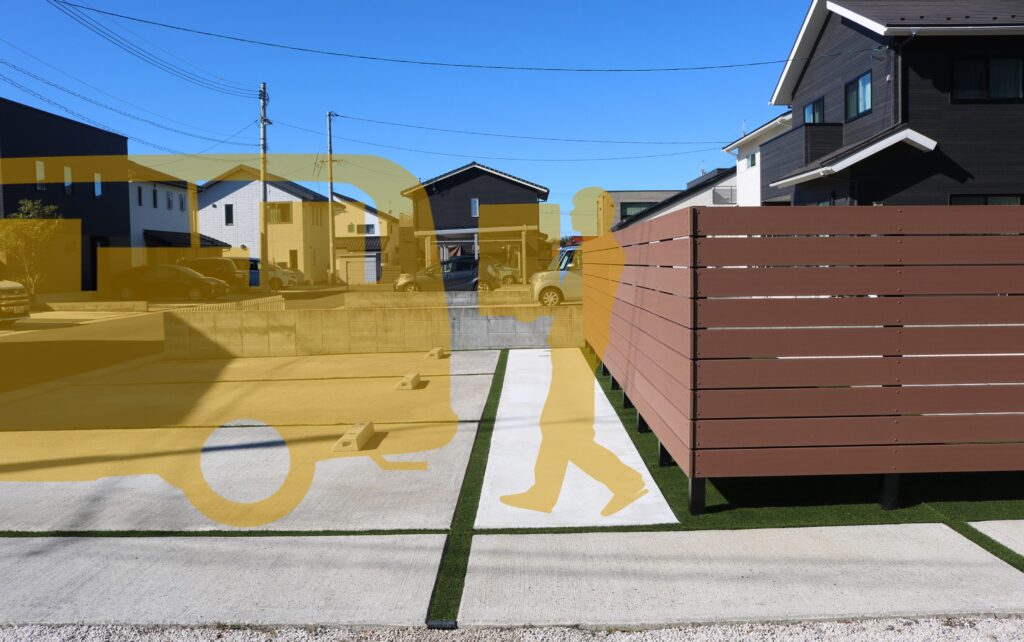 大田市 外構リフォーム プライバシーを守る目隠しフェンス設置